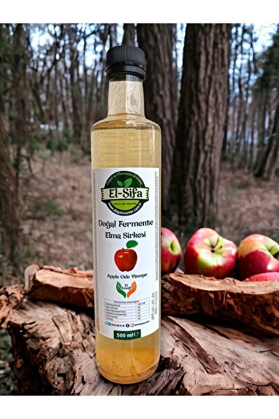 %100 Doğal Fermente Elma Sirkesi ( Apple Cider Vinegar ) 500ml Cam Şişe