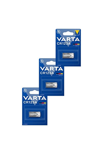 Varta Cr123a 3v Lityum Pil 3 Adet