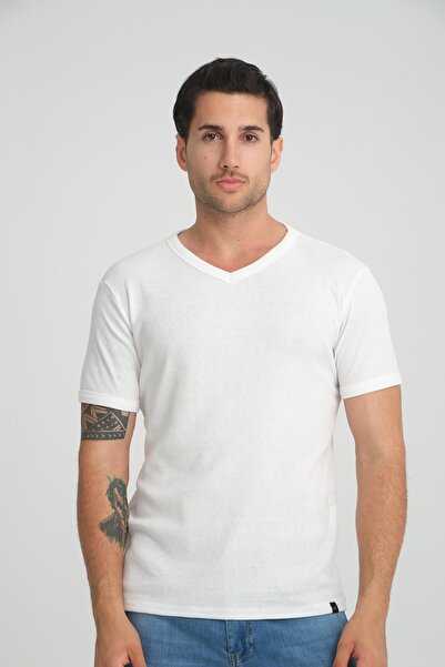 ALEXANDERGARDI Μπλουζάκι με ραβδώσεις με λαιμόκοψη - κανονική εφαρμογή (E24-74602)