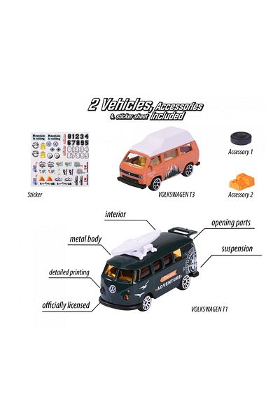Majorette Volkswagen the Originals (Set of 2)