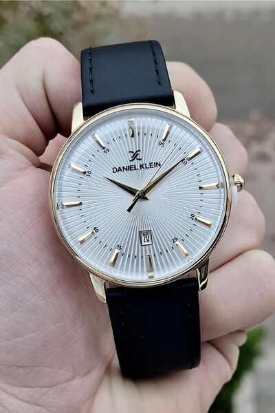 Daniel Klein Siyah Renk Ayarlanabilir Kordonlu Takvimli Erkek Kol Saati Dkgnc...