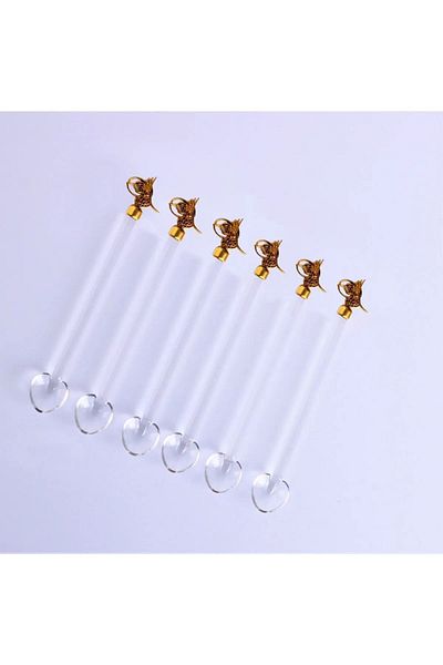 ANTEPSEPETİ OTTOMAN TUĞRA GLASS TEA SPOON 6-PACK