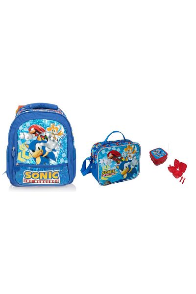 Sonic Кутия за обяд и контейнер - Училищна чанта