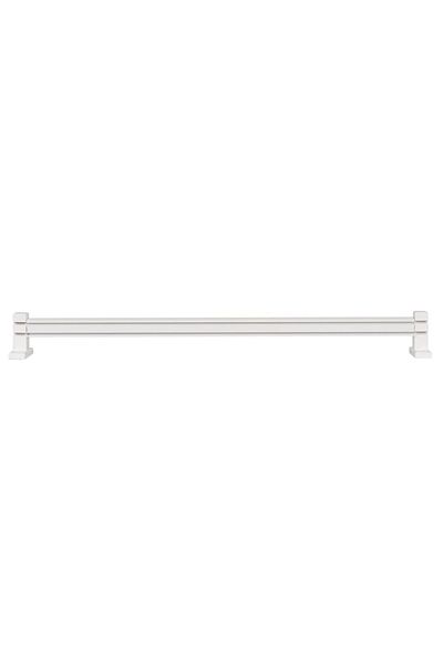 PerdejimShop Aluminum Decorative Rail with White Wooden Head - 150 CM