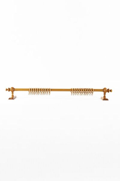 PerdejimShop Meşe Raysız Ahşap Rustik Perde Askısı - Rustik Borusu 125 Cm