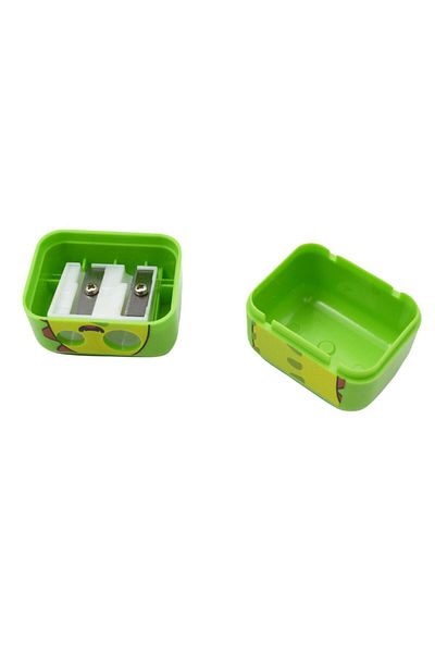 Adel Green Double Chamber Cubies Dino Pencil Sharpener - 16360