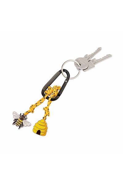 Troika Bee & Beehive Keychain with Hook