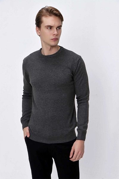 Morven Πλεκτό πουλόβερ Basic Dynamic Fit Relaxed Cut Crew Neck