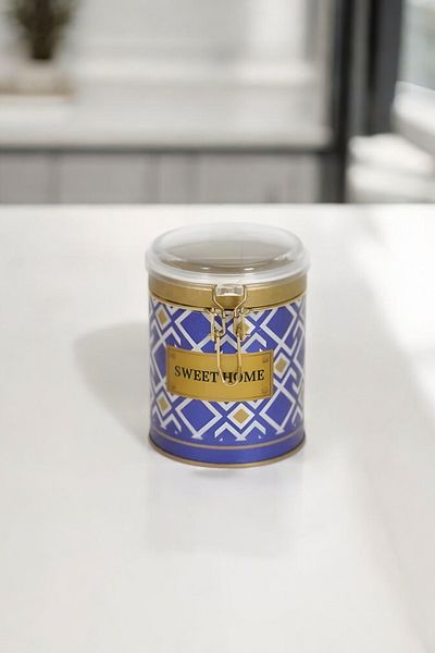 EVLE Ef082-93 Turkish Blue_swt Home Patterned Spice Bowl 0.6 Lt