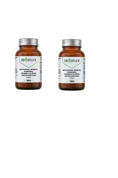 VeNatura Beta Glukan, Echinacea, Rosehip, Vitamin C and Zinc 30 Capsules X2 Pieces