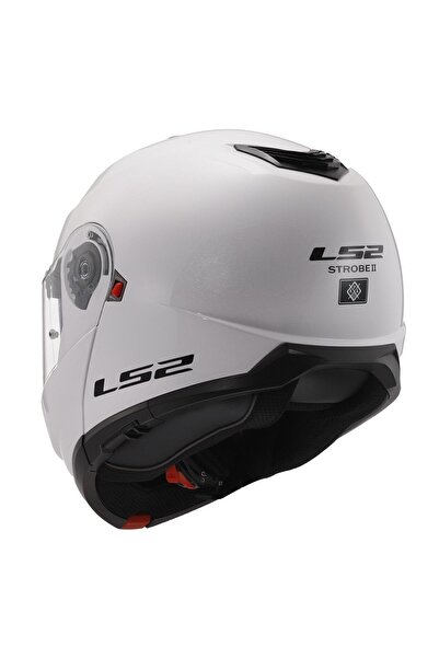 LS2 STROBE 2 BEYAZ Motorcu Kaskı