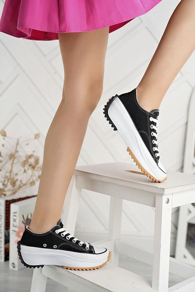 SHOEBOURNE Pantofi sport Run Star Canvas negri unisex