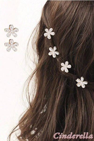 Cinderella Σετ 2 μεταλλικά κλιπ με νύχια μαλλιών με σχέδιο λουλουδιών μαργαρι...