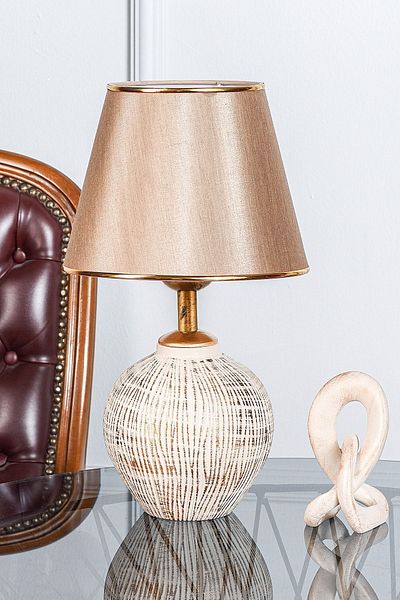 Hmydesign Ceramic Lampshade Cream Gold - Attra Handmade Srmk-53