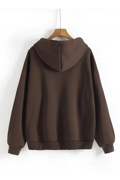 AFROGİYİM Ζακέτα Unisex Oversize με κουκούλα με φερμουάρ