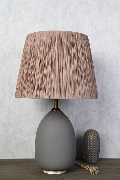 Hmydesign Pergola Seramik Abajur Gri