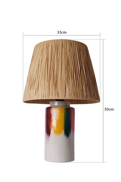 Hmydesign Foudre Ceramic Lampshade - Wicker Yellow Red Green Pink