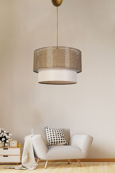 Hmydesign Desert Pendant Chandelier Wicker White