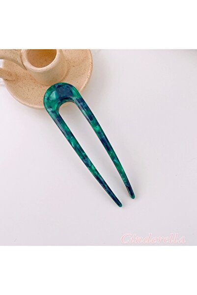 Cinderella France Style Lüks Asetat Kemik Topuz Tokası Model-2 - Yeni Sezon Ç...