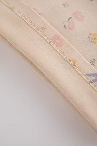 DeFacto Floral Patterned Organic Cotton Pajamas Set for Baby Girl - Z4350a223sm