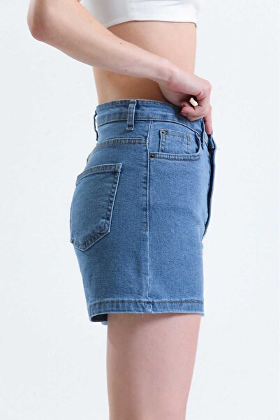 Vovikon Ψηλόμεσο τζιν μπλε γυναικείο τζιν παντελόνι