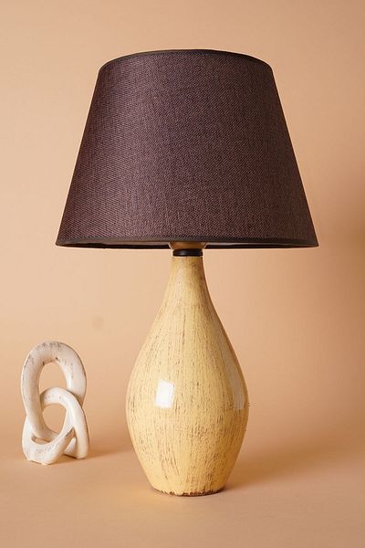 Hmydesign Ceramic Lampshade - Blanc Handmade, Cream-Brown