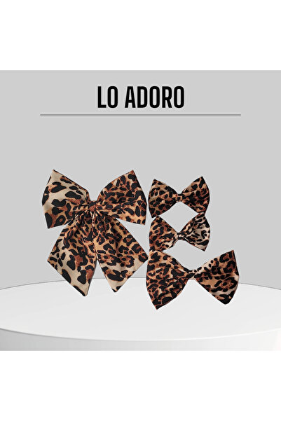 LO ADORO طقم بدلة منقوشة بإبزيم مكون من 3 قطع للأم والابنة