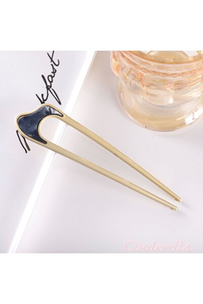 Cinderella Zakrivljena metalna kopča za punđu Model-4 - Moderna kopča za punđ...