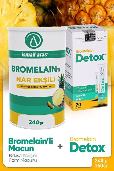 İsmail Aras Bromelain'li Nar Ekşili Form Macunu + Bromelain Detox Set