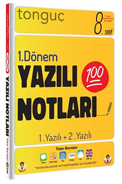 Tonguç Akademi Tonguç 8. Sınıf Yazılı Notları 1. Dönem 1. Ve 2. Yazılı