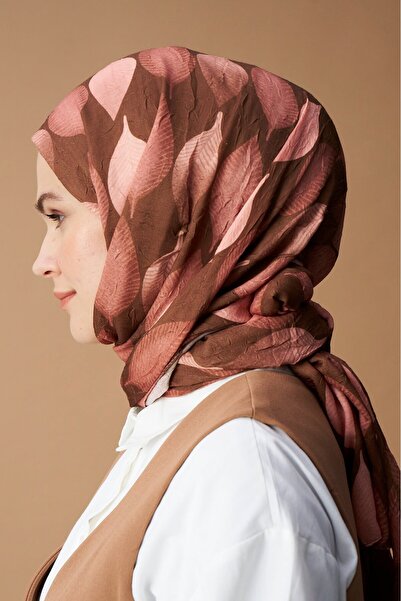 Modakaşmir Σάλι φύλλων με σχέδιο μπαμπού