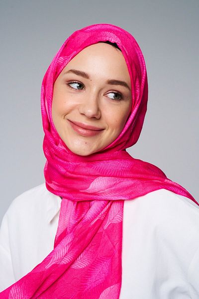 Modakaşmir Bamboo Patterned Leaf Shawl