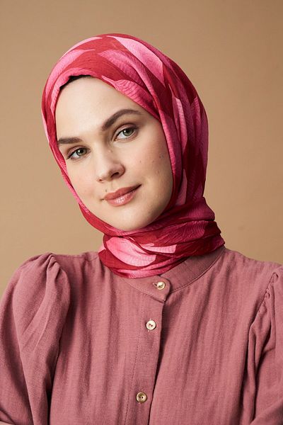 Modakaşmir Bamboo Patterned Leaf Shawl