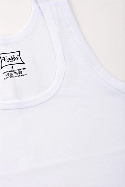KEYAL Tutku Tutku Boy White 6 Pack Tank Top