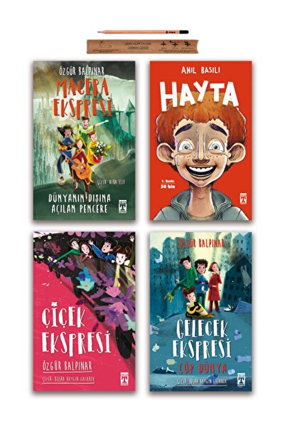 Timaş Çocuk Hayta - Çiçek Ekspresi - Macera Ekspresi - Gelecek Ekspresi Set 4...
