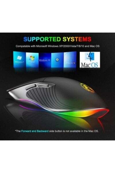 iMice Imıce X6 Gamer Mouse 7 Renk Led Rgb Işıklı Oyuncu Mouse 3200 Dpi