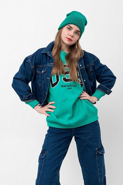 Domoda Dark Blue Denim Jean Coat - Double Pocket Women's Jeans Jacket