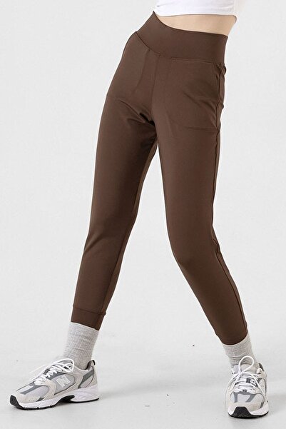 Domoda Χακί στεφάνι, δύο σταυρωτά, στρογγυλεμένο ψηλόμεσο βοηθητικό φόρεμα Jogger