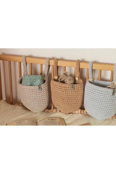 Yoran Büfe Hediyelik 20X30 Handmade Crib Side Organizer