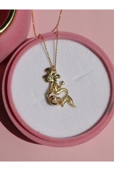 Reorah Collection Little Mermaid 925 Kolye | Little Mermaid Inspired-altın Ka...