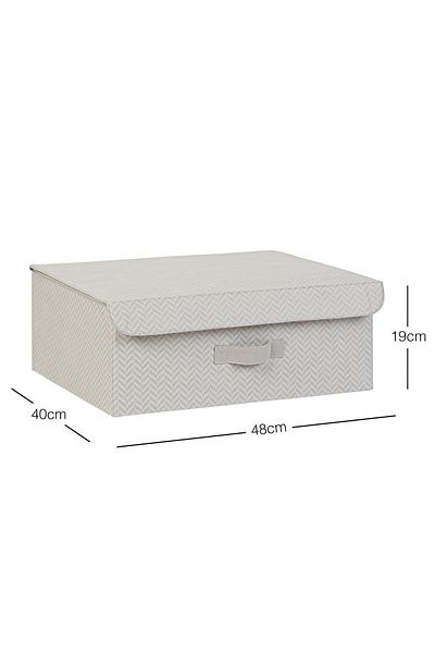 Ocean Home Textile Gray Covered In-Cabinet Laundry Toy Organizer Folding Storage Box Storage Bag 48x40x19