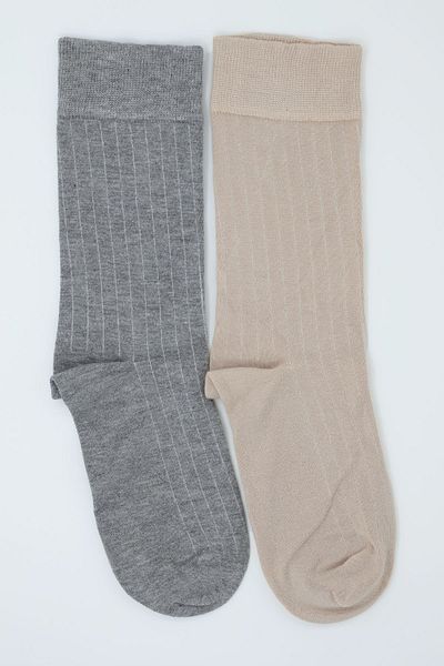 Trick or Treat Beige 2 Pack Bamboo Socks