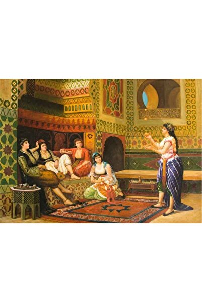 Tablosan Pictură pe pânză Cinci femei care șezut în scaun 20x30 Cm Kb21008 20x30 Cm