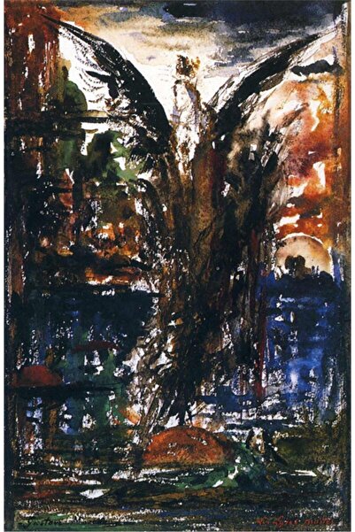 Tablosan Pictură pe pânză cu acuarelă Nu Woman 20x30 Cm Kb27233 20x30 Cm