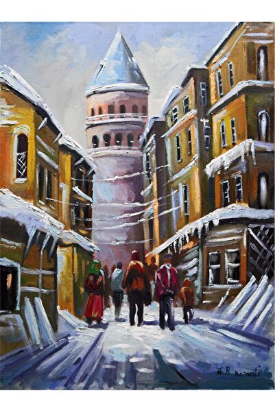 Tablosan Pictură pe pânză Turnul Galata din Istanbul 20x30 Cm Kb16162 20x30 Cm