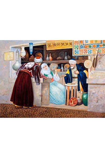 Tablosan Timpul Statului Otoman Magazinul Magazinul Vânzătorii Pictură pe pânză 20x30 Cm Kb21169 20x30 Cm