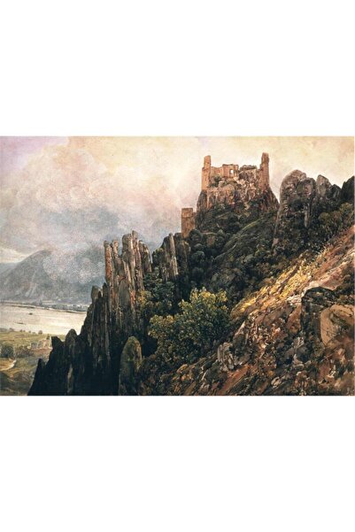 Tablosan Pictură pe pânză vizuală castel în acuarelă 20x30 Cm Kb27137 20x30 Cm