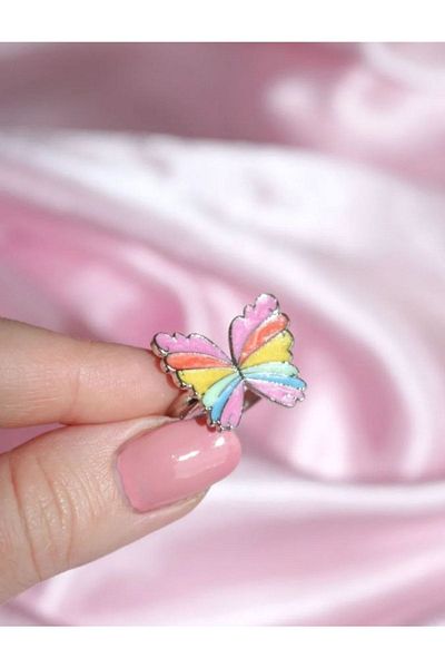 Reorah Collection Elina ''Magic Of The Rainbow'' - Ring and Silver Plated