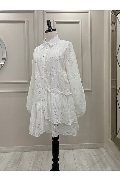 Mer Butik Πουκάμισο από ύφασμα χτένι