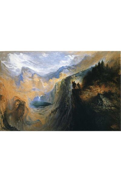 Tablosan Pictură pe pânză în acuarelă Deep Canyon umană 20x30 Cm Kb27118 20x30 Cm